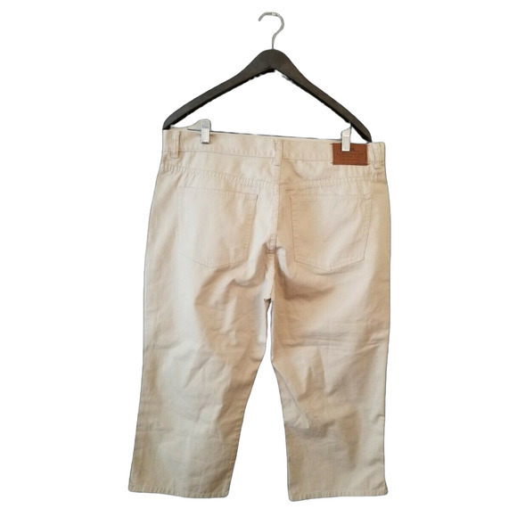 Ralph Lauren LRL Women's Size 14 Jeans Classic Midcalf Pants Beige - Picture 2 of 5